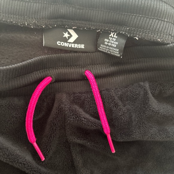 Converse Black And Pink Detail Jogger XL Youth All Star - Picture 3 of 4